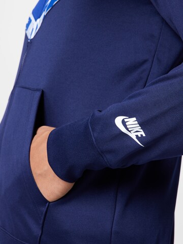 Nike Sportswear Zip-Up Hoodie 'Repeat' in Blue