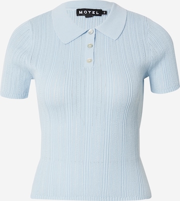 Tricou 'Lynetta' de la Motel pe albastru: față