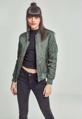 Urban Classics Between-season jacket in Green: front