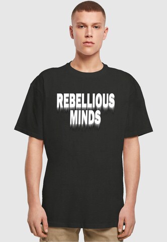 T-Shirt ' Rebellious Minds' Merchcode en noir : devant