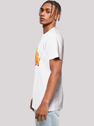 T-Shirt 'Süßer Triceratops Dinosaurier' F4NT4STIC en blanc
