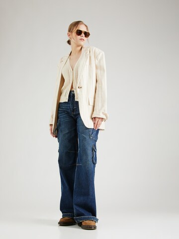 Tally Weijl Loose fit Cargo Jeans in Blue