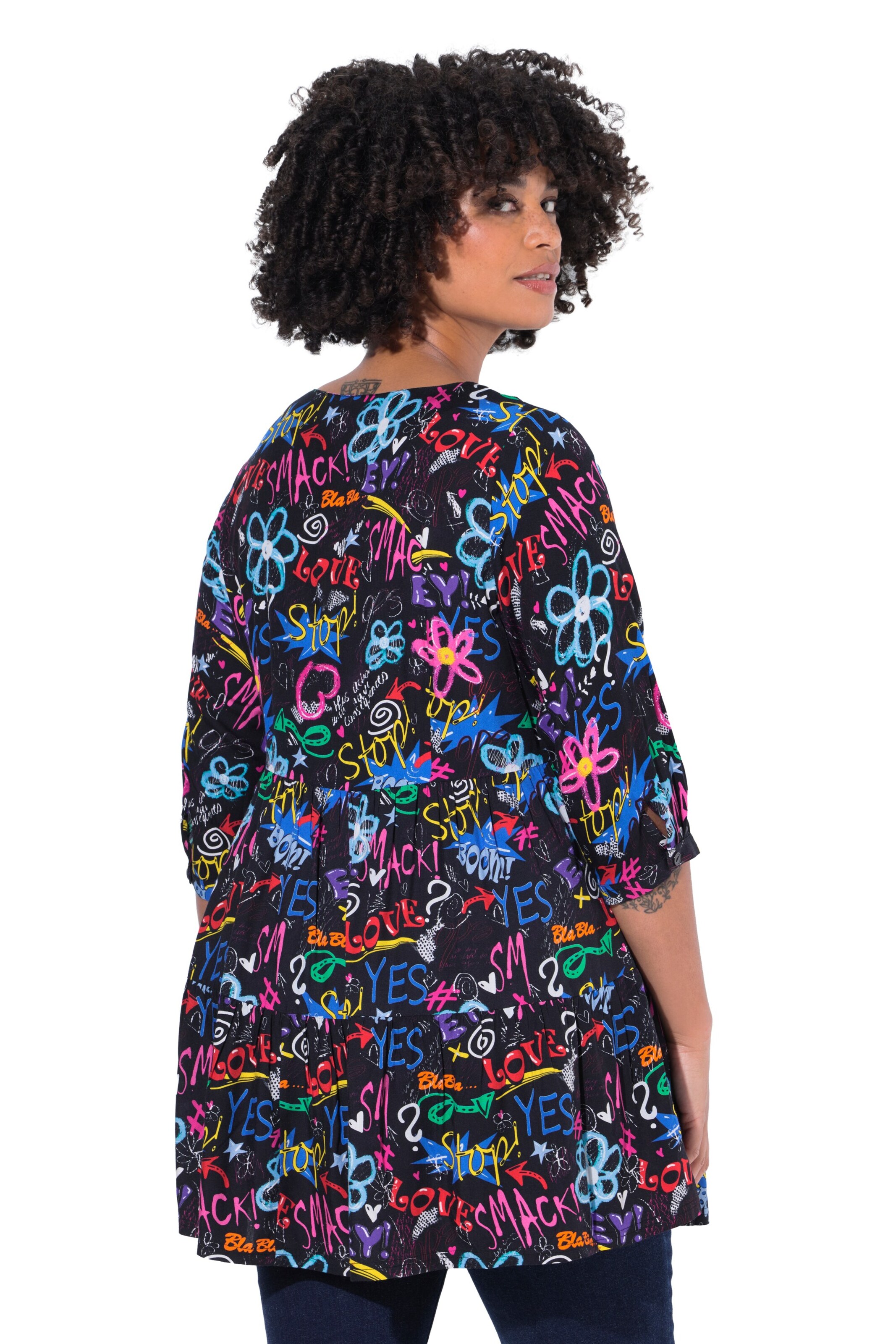 Angel of Style Tunic in Black