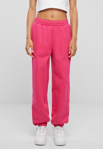 Urban Classics Zwężany krój Spodnie w kolorze różowy: przód