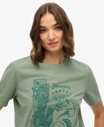 Superdry Shirt 'Tokyo Narrative' in Groen