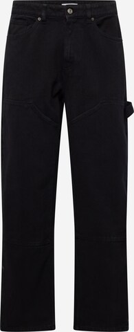 TOPMAN Loose fit Jeans in Black: front