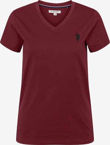 U.S. POLO ASSN. Top in Rood: voorkant