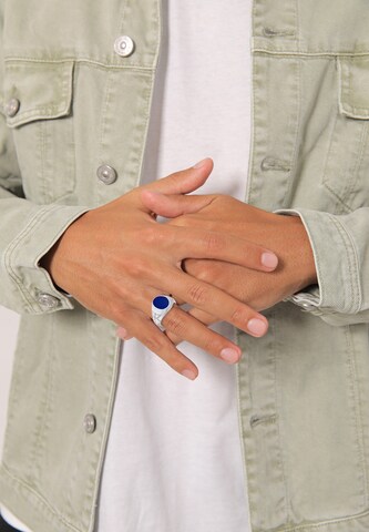 KUZZOI Ring 'Siegelring' in Blue: front