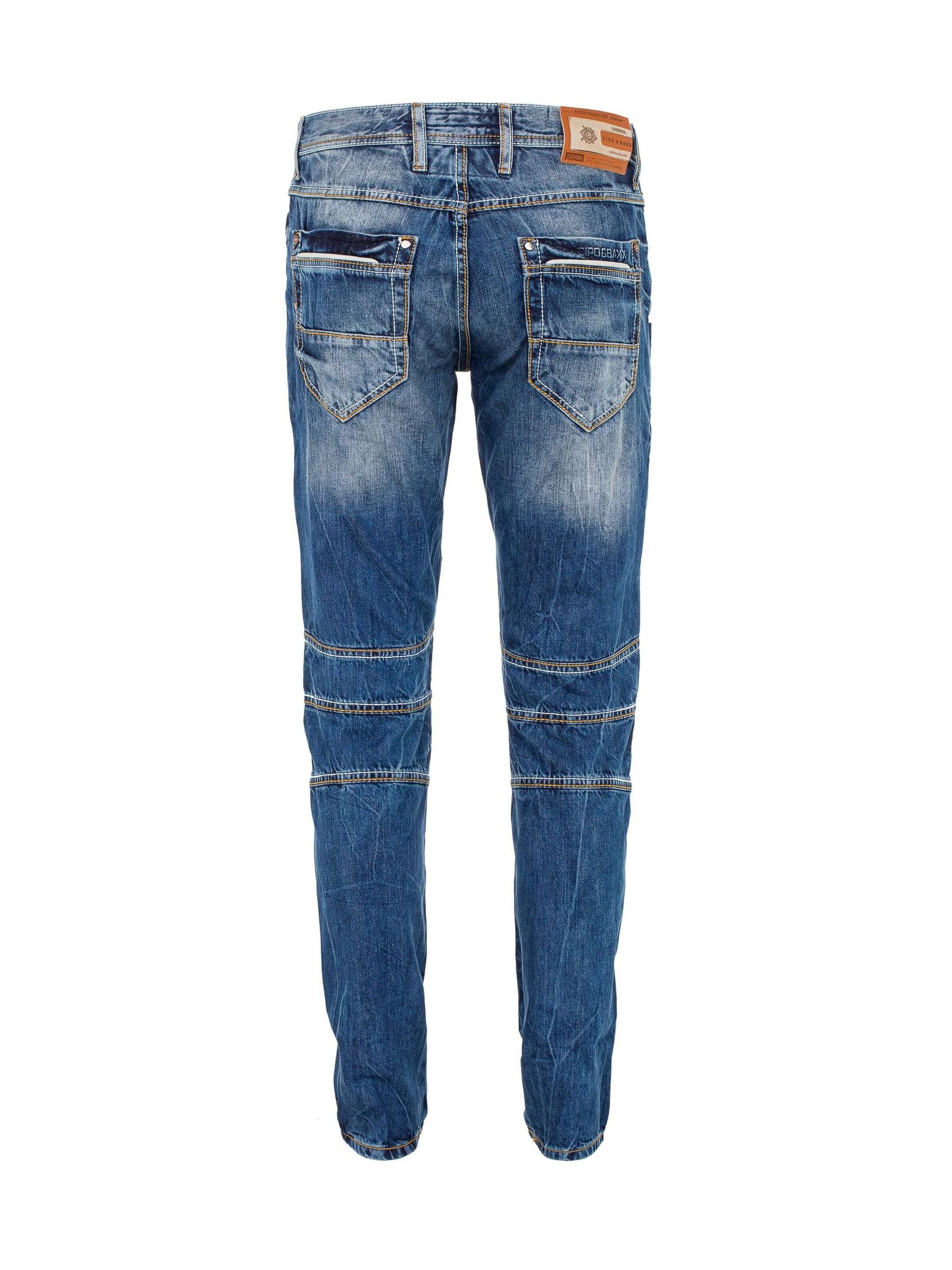 CIPO & BAXX Tapered Jeans in Blauw