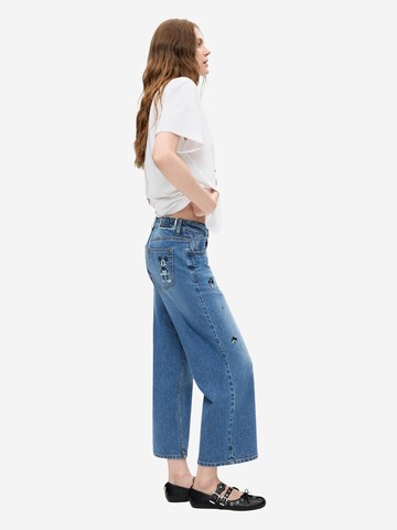 Desigual Wide leg Jeans 'DENIM_MICKEYM 26WWDD09' in Blauw