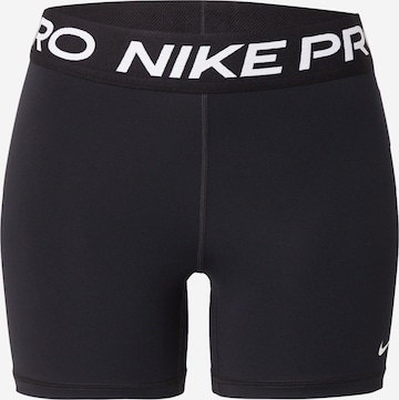 melns NIKE Šaurs Sporta bikses 'Pro 365': no priekšpuses
