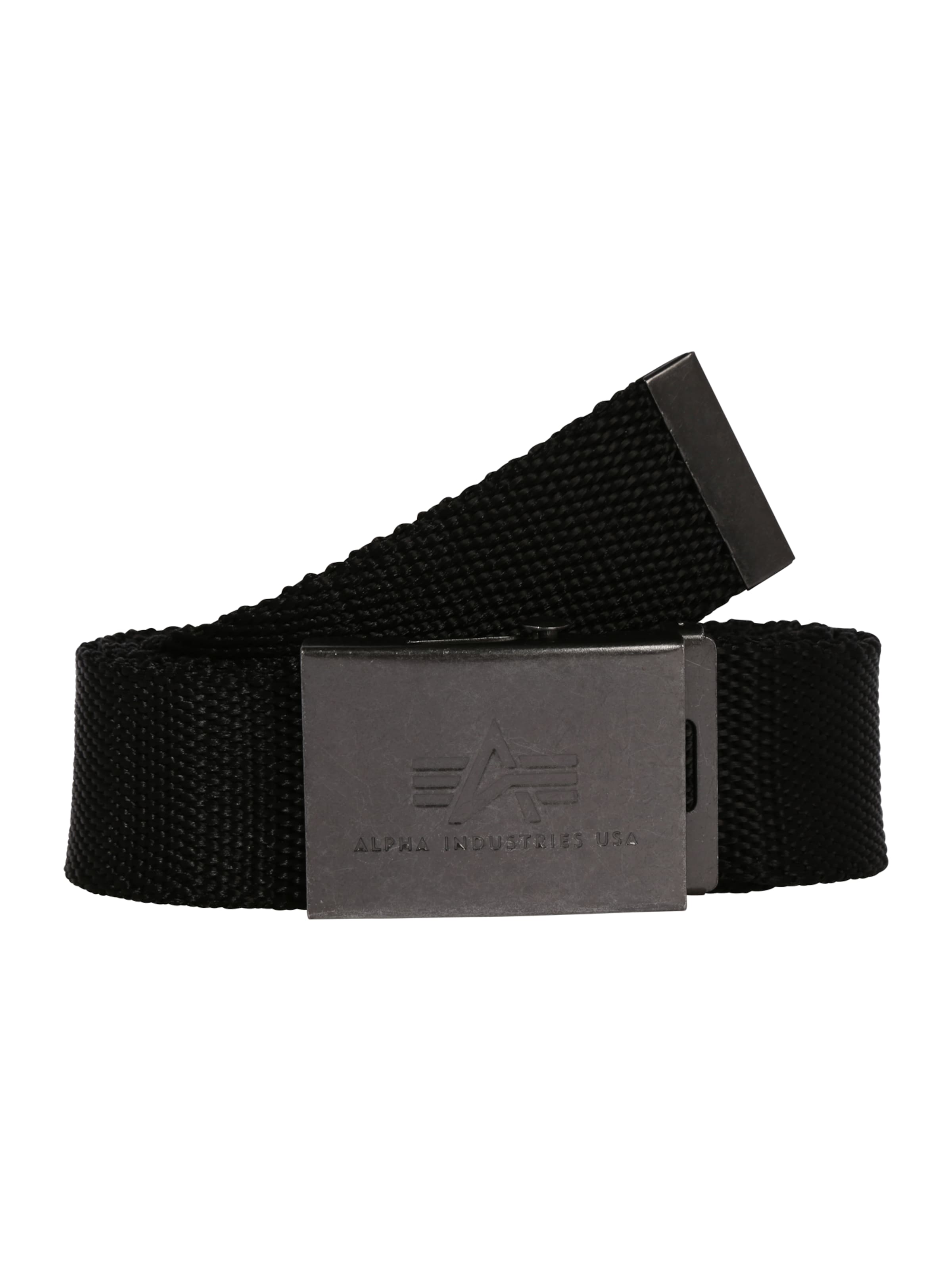 ALPHA INDUSTRIES Pasek w kolorze czarny: przód