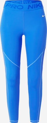 NIKE Skinny Sportovní kalhoty 'NOVELTY' – modrá: přední strana