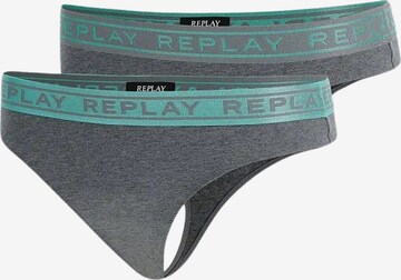 REPLAY Thong in Grey: front