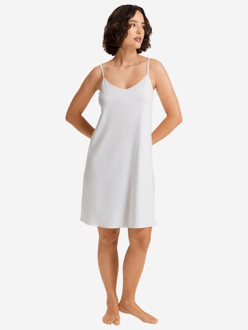 Hanro Nachthemd 'Cotton Silk'‌ in Weiß