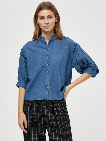minus Blouse 'Laki' in Blauw: voorkant