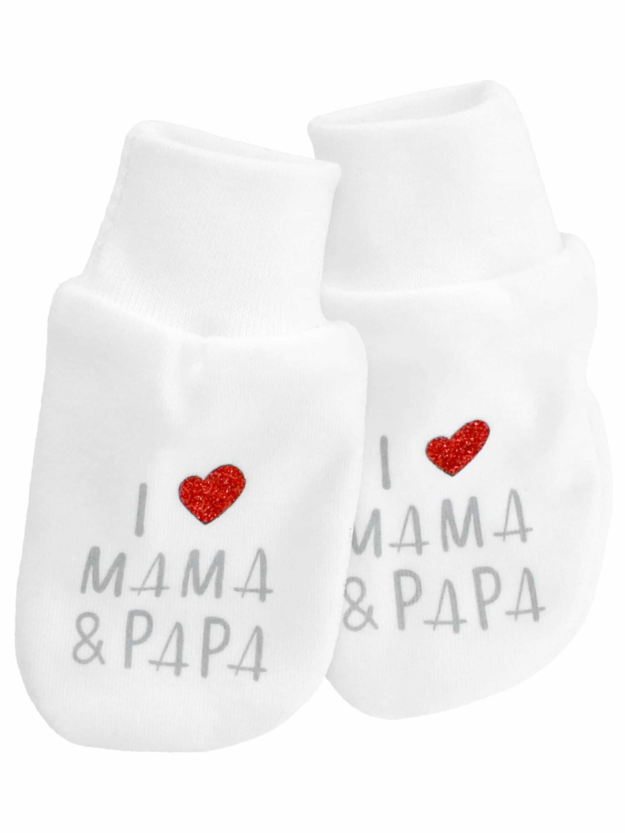 Baby Sweets Set 'I love Mama & Papa' in White