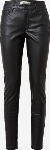 ICHI Slim fit Trousers 'COMANO' in Black: front