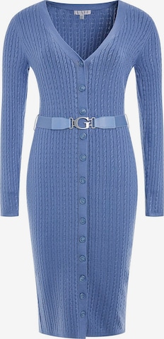 GUESS Knitted dress in Blue: front