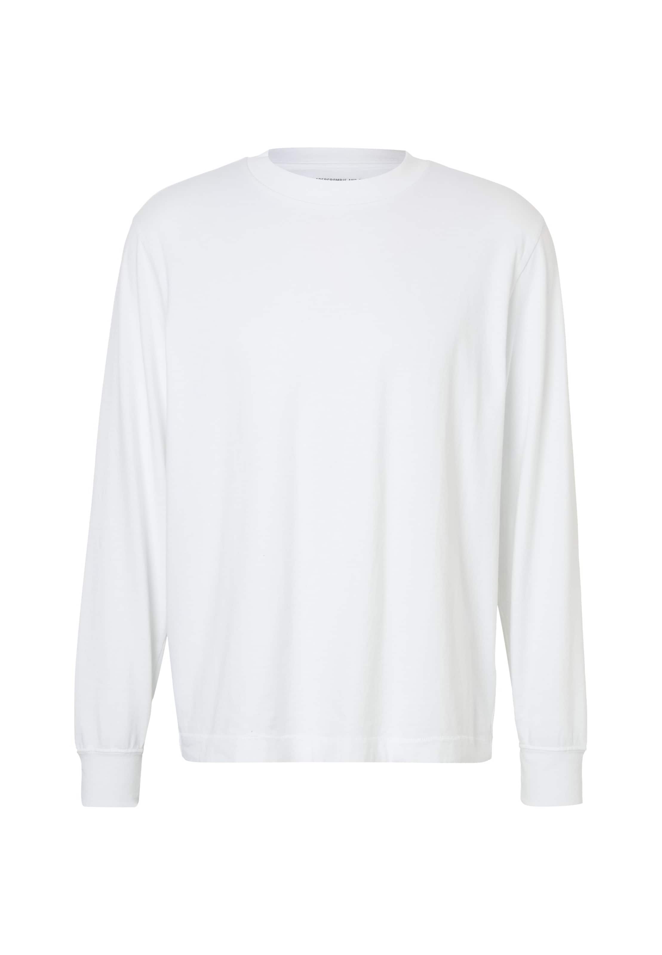 Maglietta di Abercrombie & Fitch in bianco: frontale