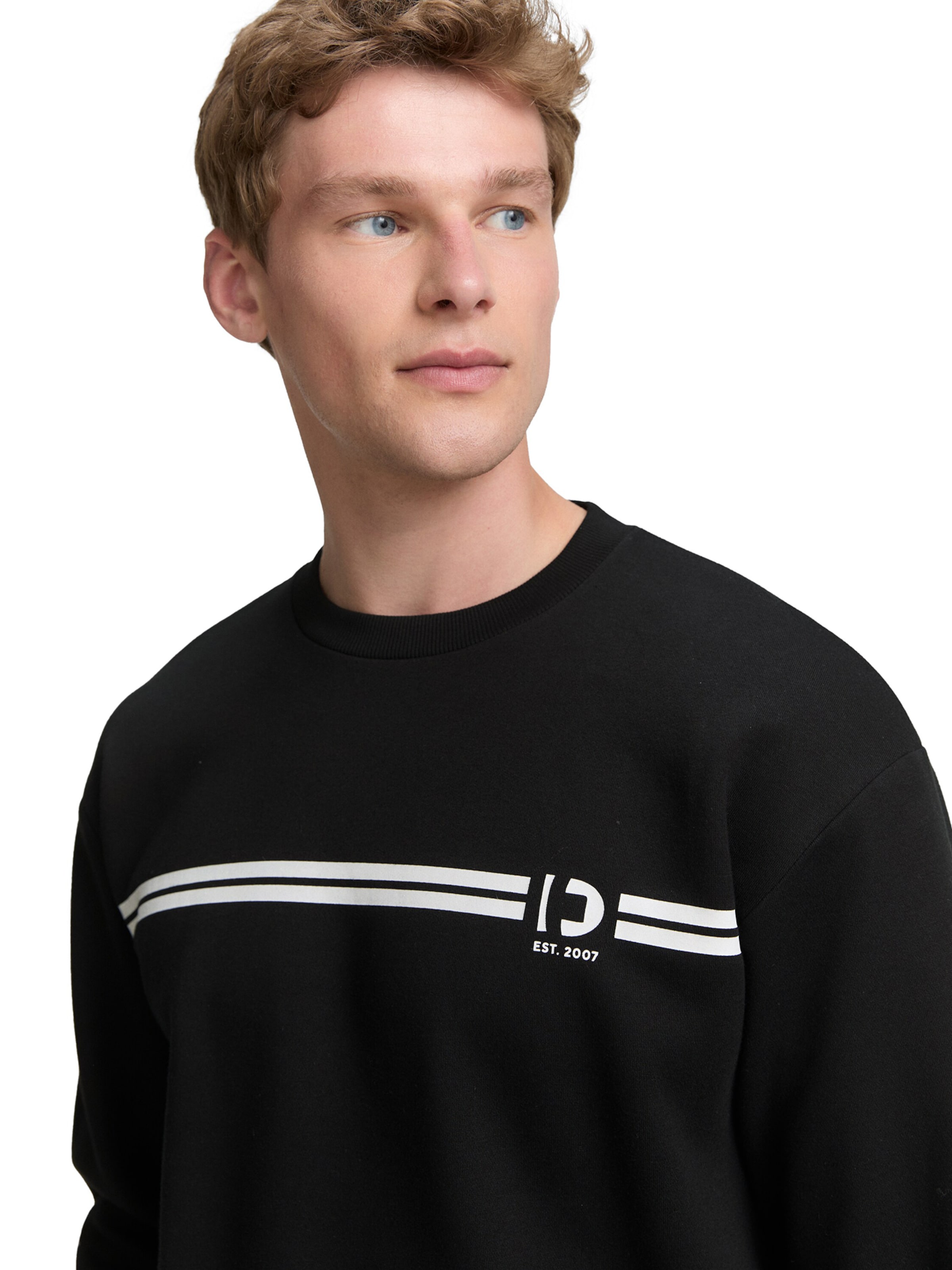 TOM TAILOR DENIM Mikina - Čierna