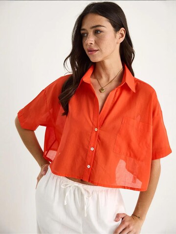 Bianco Lucci Blouse in Orange