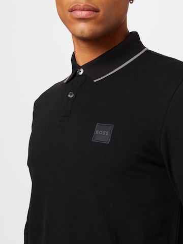 BOSS Orange Poloshirt 'Passertiplong' in Schwarz