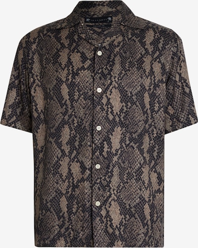 AllSaints Chemise 'RATTLE' en chocolat / taupe / noir, Vue avec produit