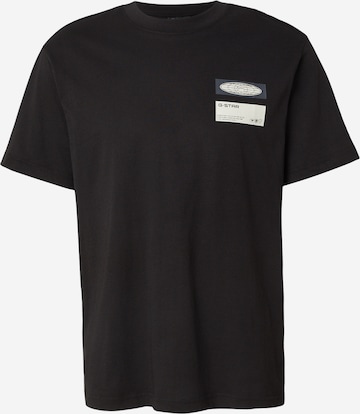 G-STAR Shirt 'Box Globe' in Black: front