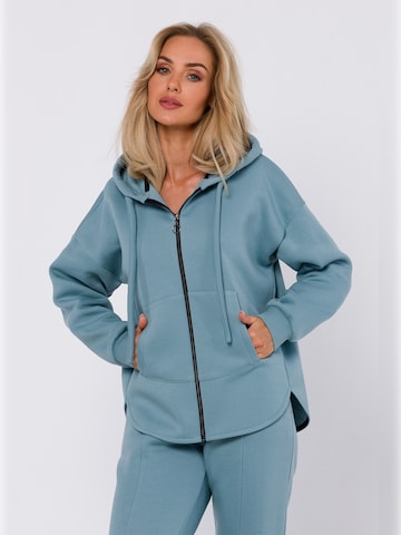 made of emotion - Sudadera en azul: frente