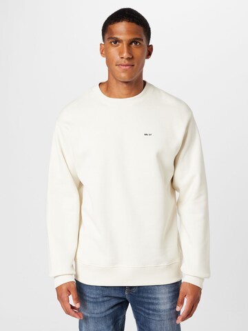 Sweat-shirt 'Briggs' NN07 en blanc : devant