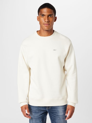 NN07 Sweatshirt 'Briggs' in Wit: voorkant