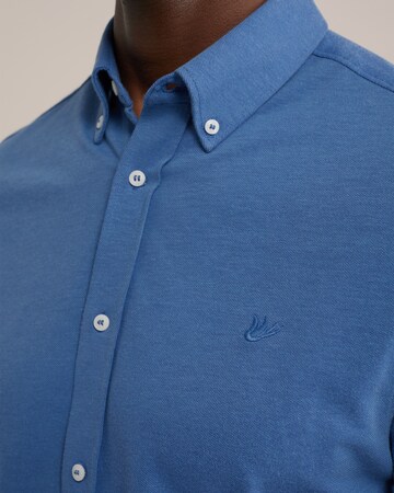 WE Fashion Slim Fit Hemd in Blau