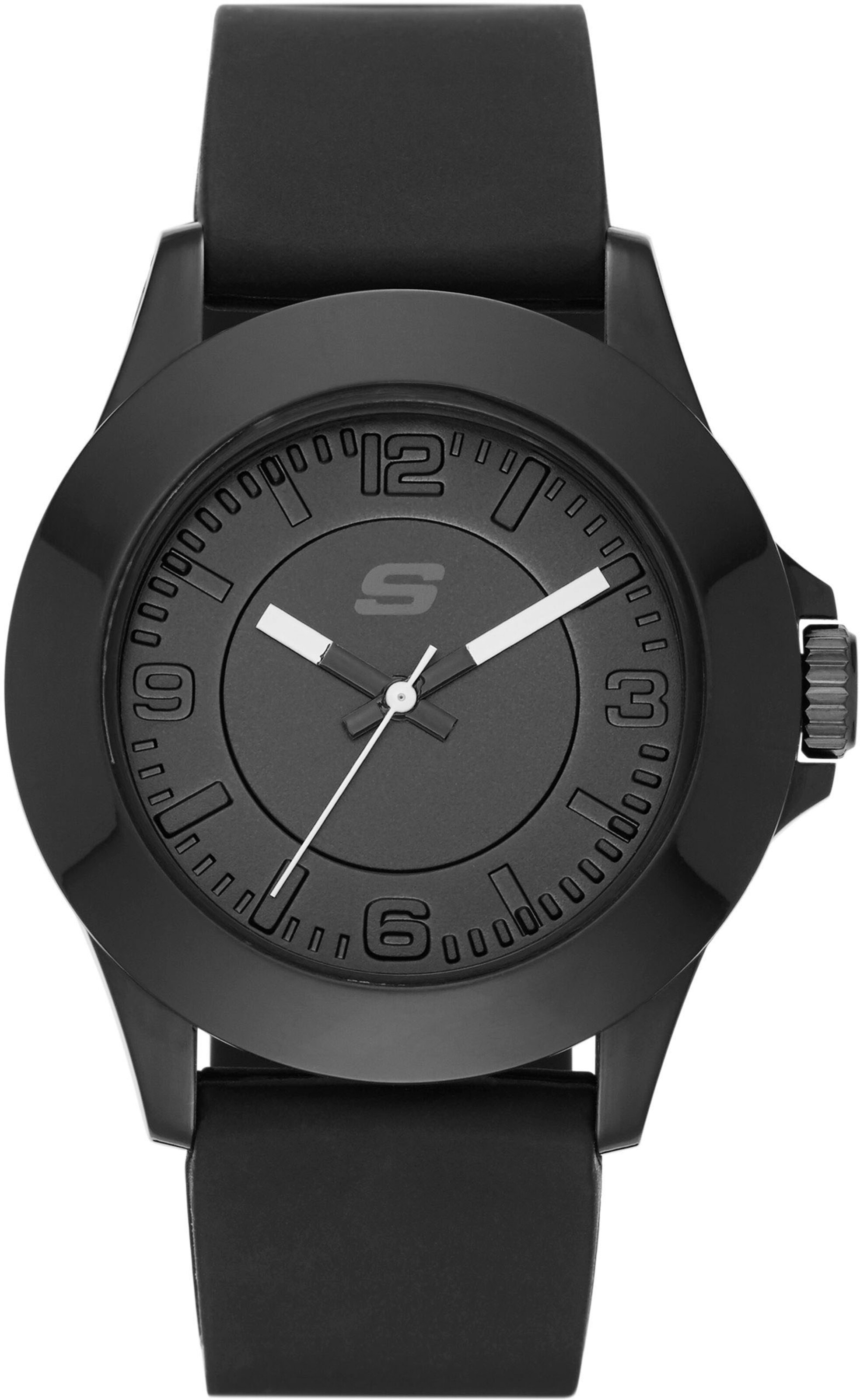 SKECHERS Analog Watch in Black: front