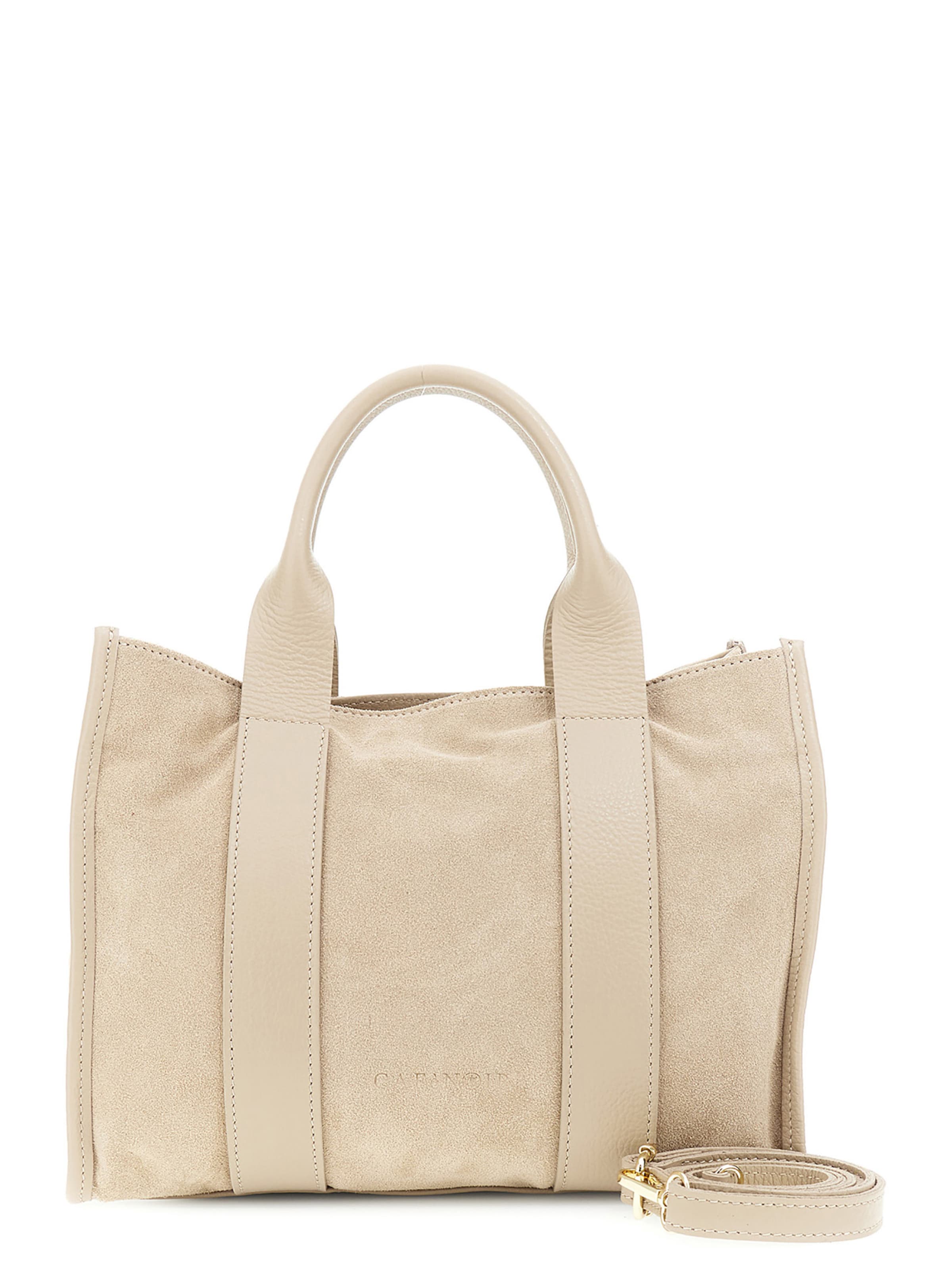 Shopper di CAFè NOIR in beige: frontale