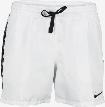 Nike Swim Swimming Trunks in White: front