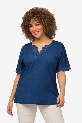 Ulla Popken Shirt in Blauw: voorkant