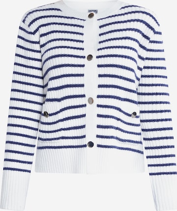 DreiMaster Maritim Knit cardigan in White: front