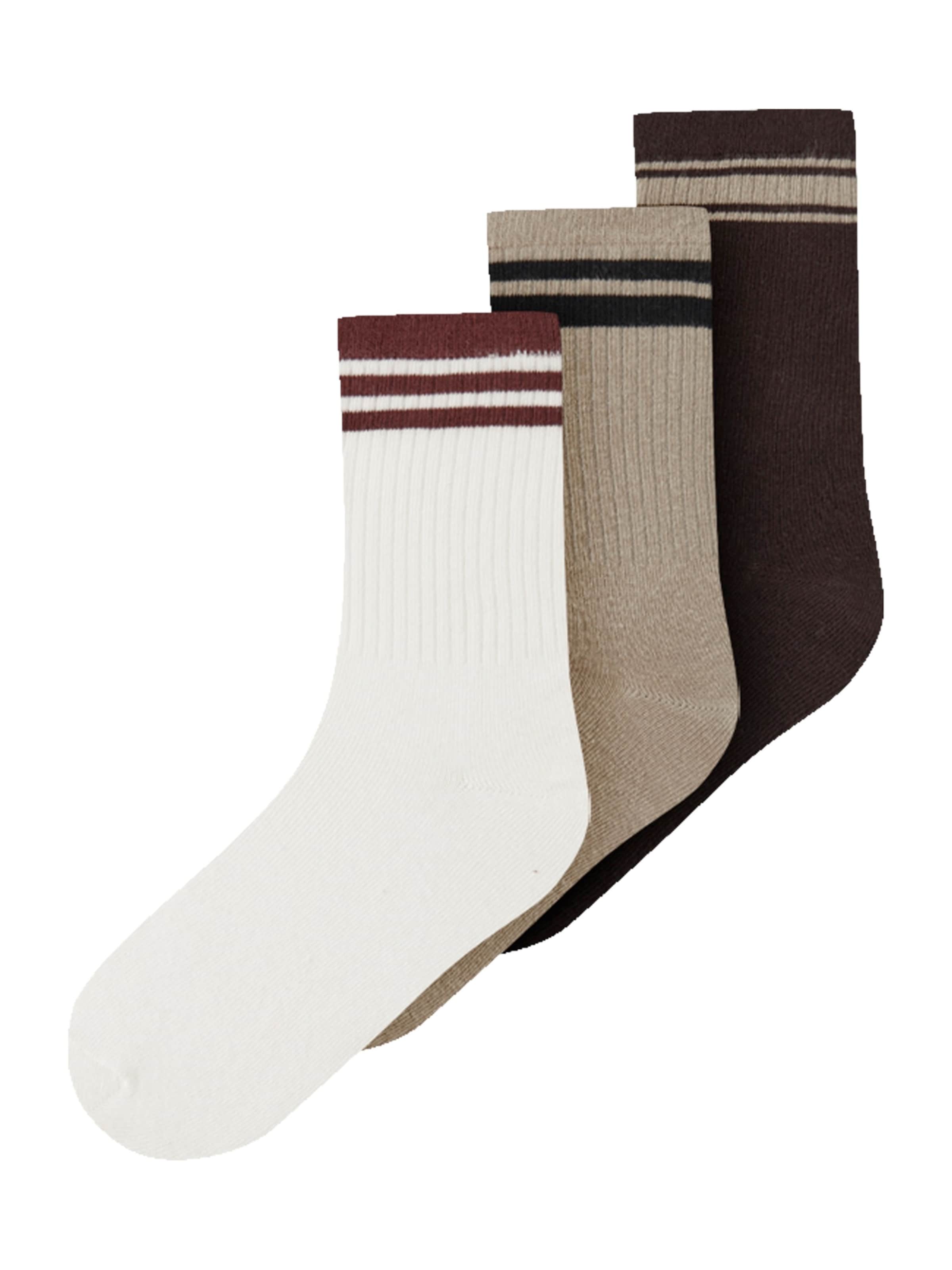 NAME IT - Calcetines 'NKMROKKI' en marrón: frente