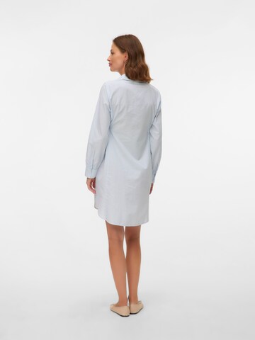 MAMALICIOUS Dress 'MLLETICIA LIA L/S WO STRING SHIRT D' in White
