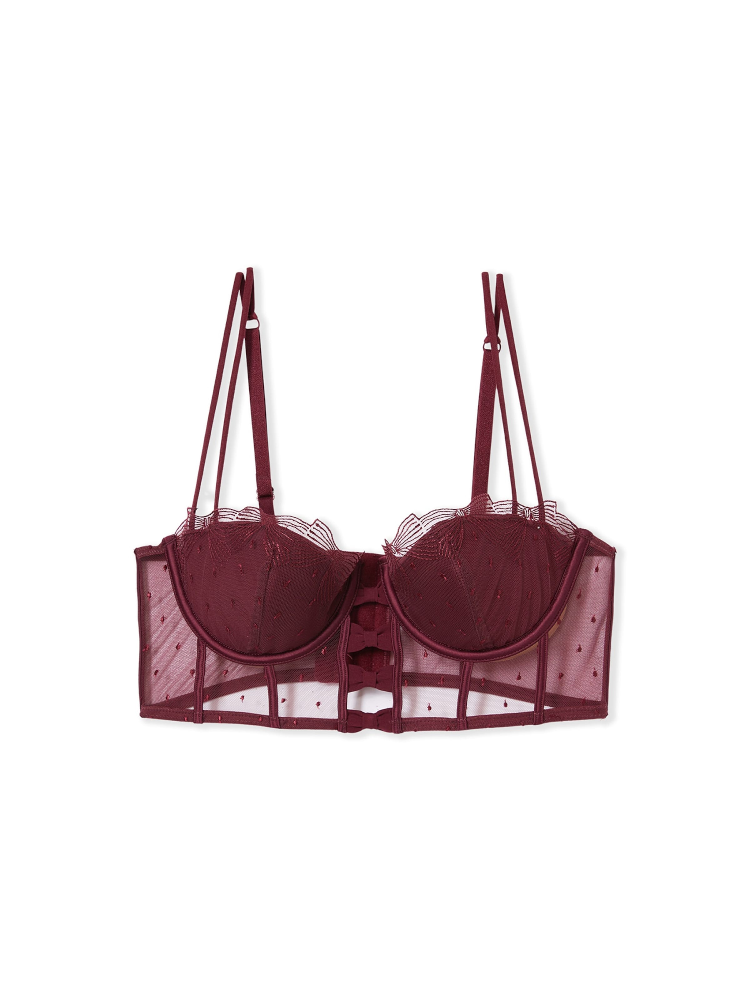 Balconcino Reggiseno 'Demoiselle' di ETAM in rosso: frontale