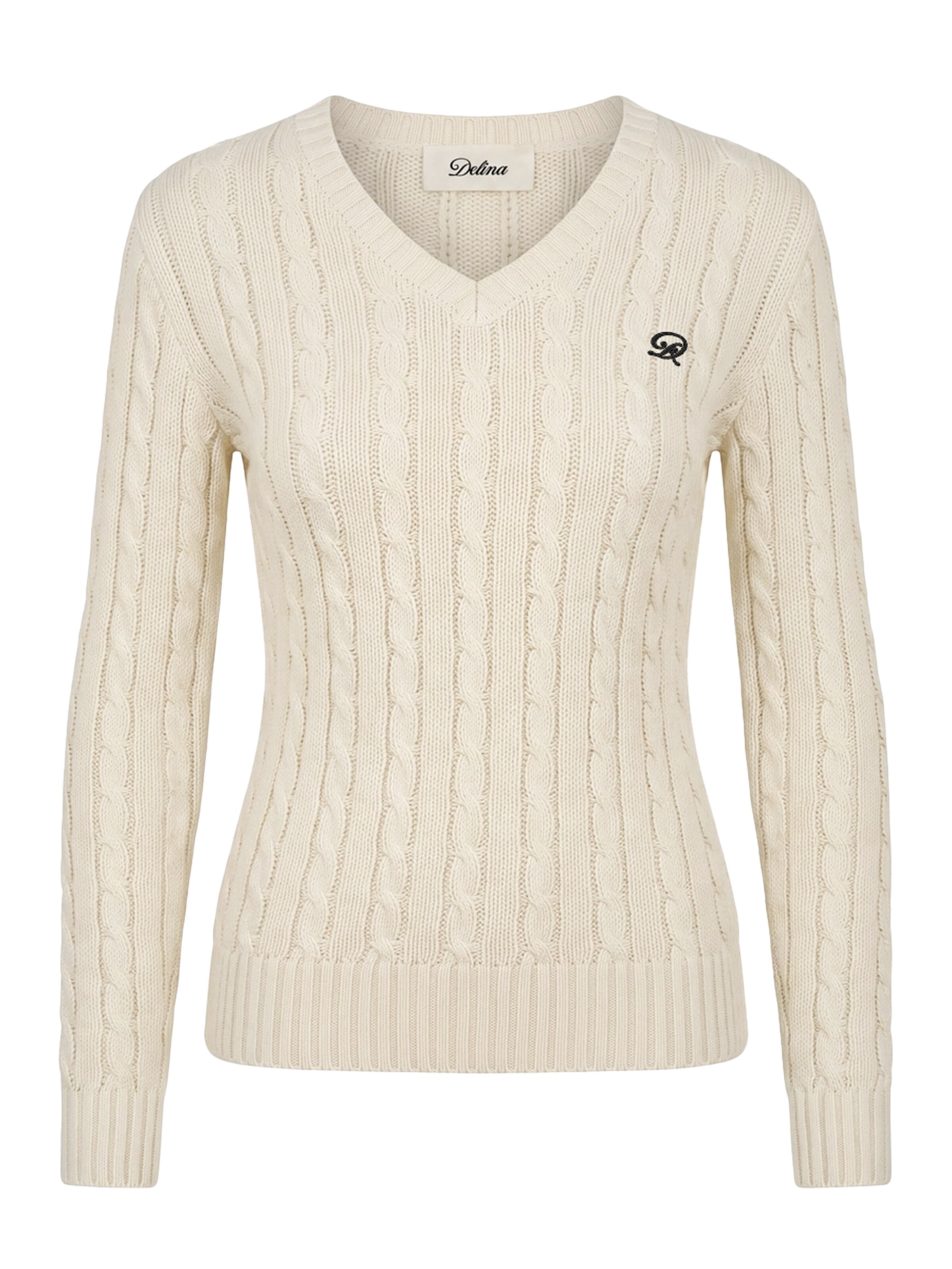 About You x Dani Klieber Sweater in White: front