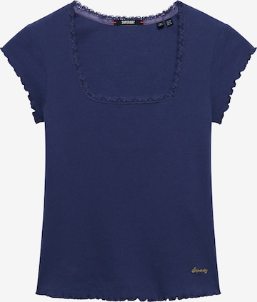 T-shirt 'Essential' Superdry & Co en bleu : devant