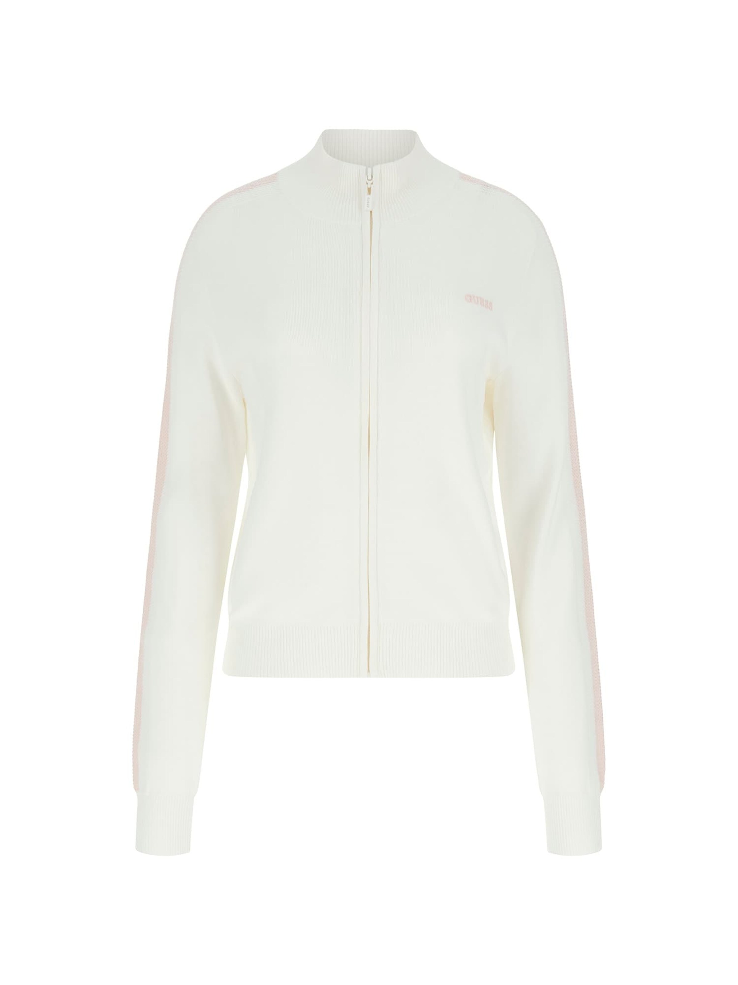 GUESS Knit Cardigan in White: front