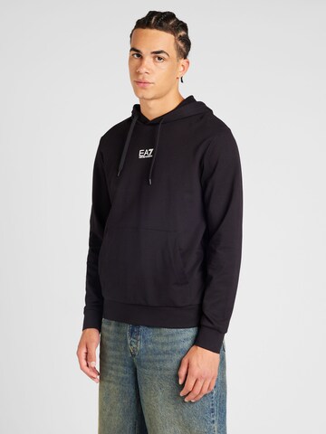 EA7 Emporio Armani Sweatshirt in Black: front