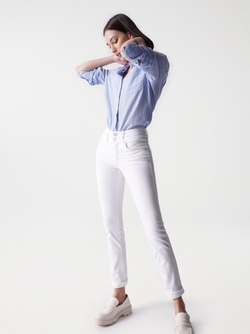 Coupe slim Jean 'Secret' Salsa Jeans en blanc