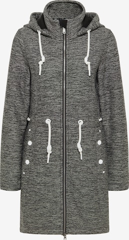 DreiMaster Maritim Fleece Jacket in Grey: front