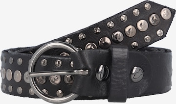 Ceinture Campomaggi en noir : devant