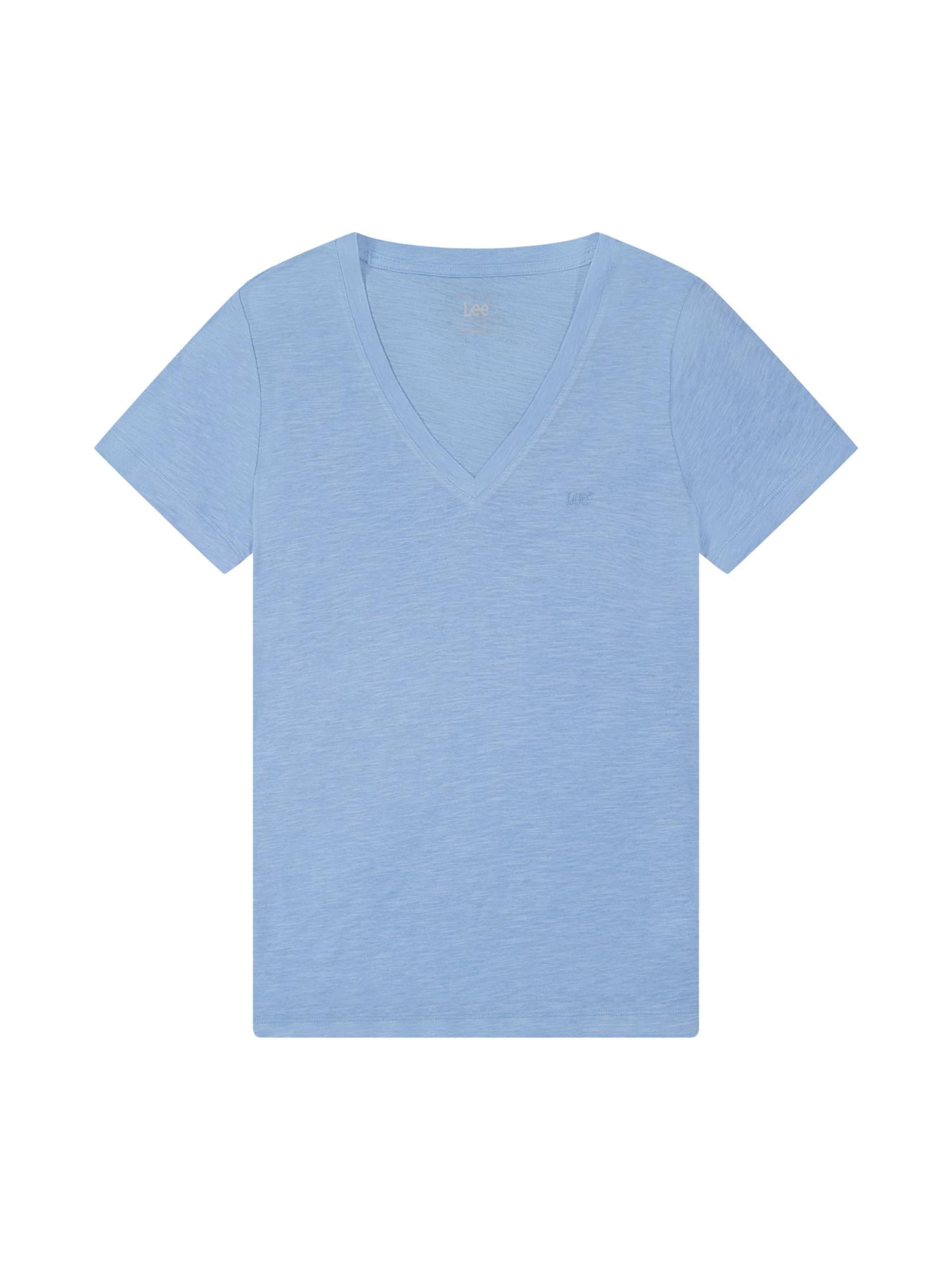 Lee Shirt 'V Neck'‌‌‌‌‌‌ in Braun: Vorderseite