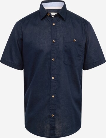 TOM TAILOR Button Up Shirt in Blue: front